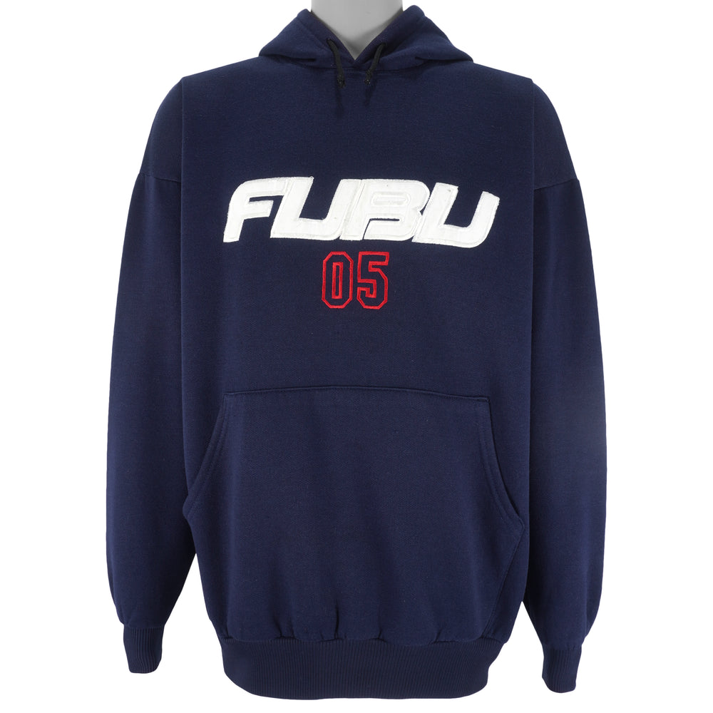 FUBU - Athletics 05 Hooded Sweatshirt 1990s XX-Large Vintage Retro
