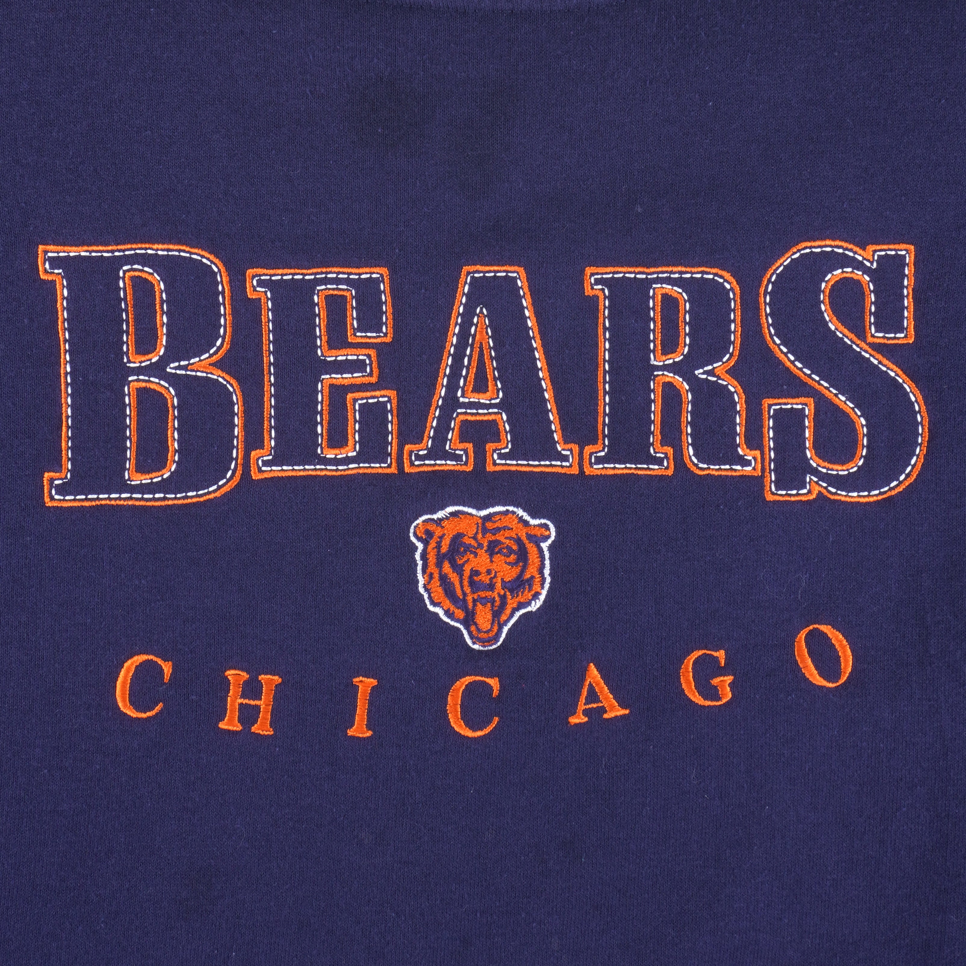 NFL (Logo Athletic) - Chicago Bears Embroidered Sweatshirt 1990s XX-Large Vintage Retro Football