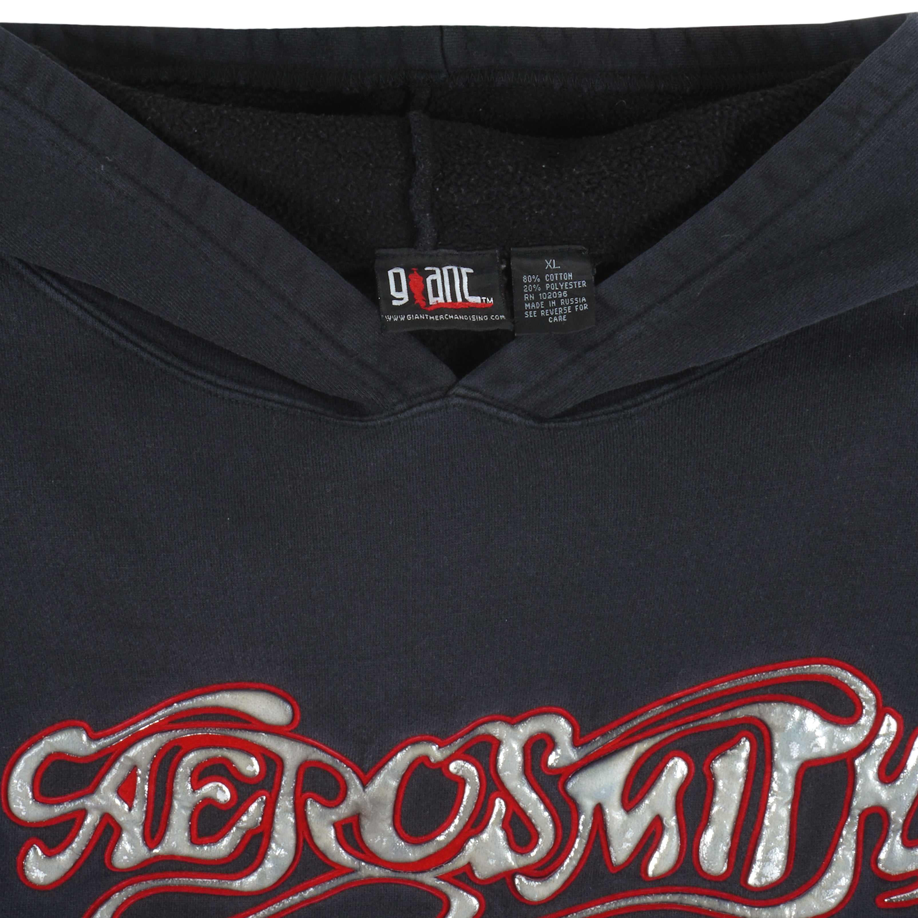 Vintage - Aerosmith Embroidered Hooded Sweatshirt 1990s X-Large vintage Retro