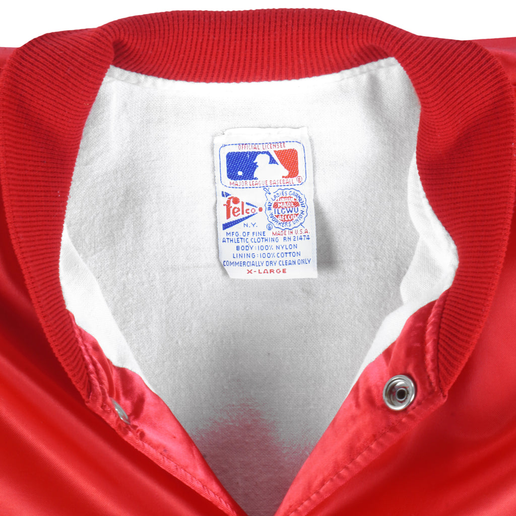 MLB - Cincinnati Reds Satin Jacket 1990s X-Large Vintage Retro Baseball