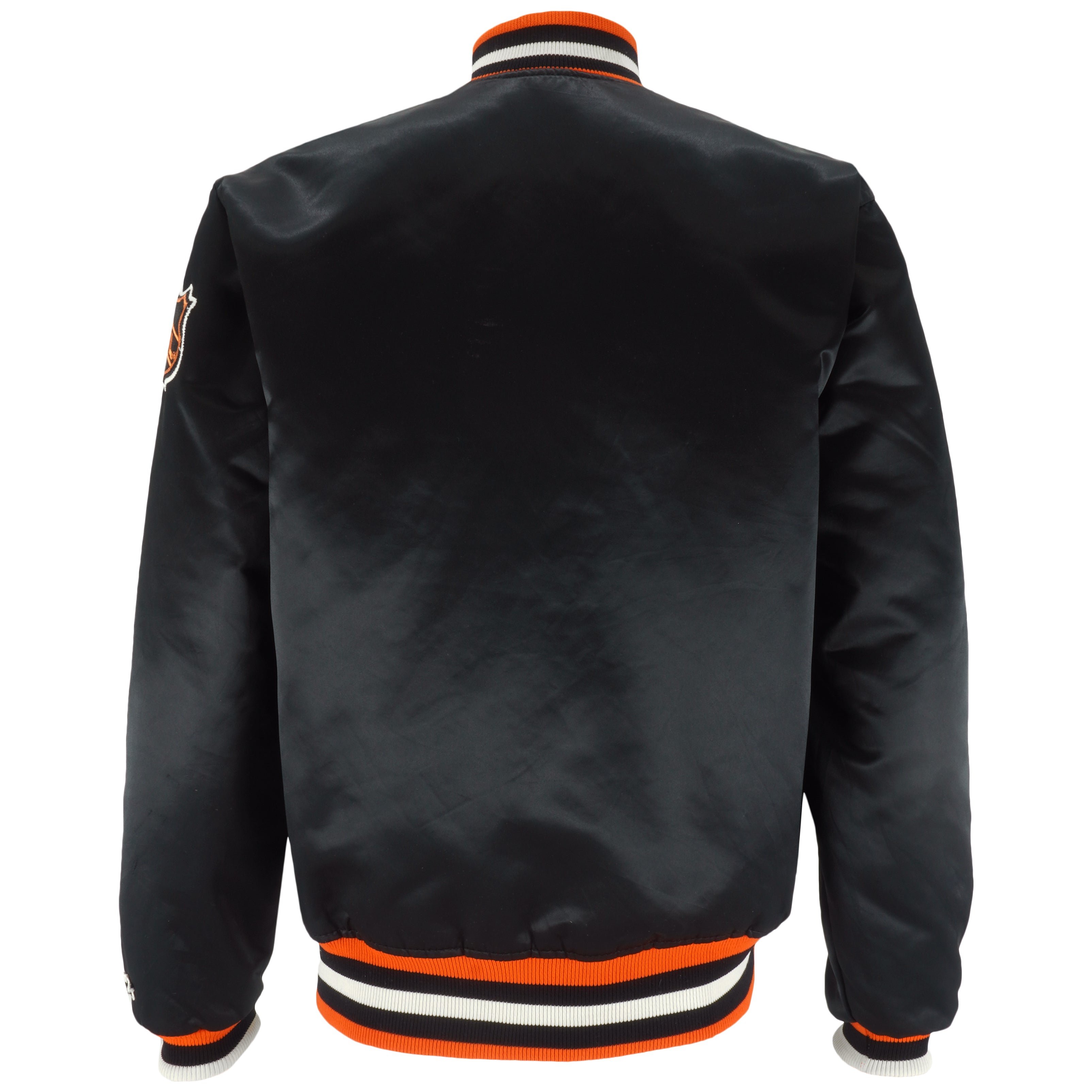 Starter - Philadelphia Flyers Embroidered Satin Jacket 1990s Medium Vintage Retro Hockey