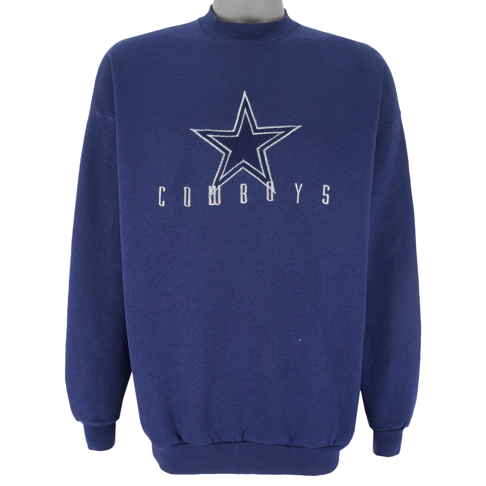 NFL (Logo Athletic) - Dallas Cowboys Crew Neck Sweatshirt 1990s X-Large Vintage Retro Football