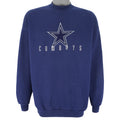 NFL (Logo Athletic) - Dallas Cowboys Crew Neck Sweatshirt 1990s X-Large Vintage Retro Football