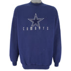 NFL (Logo Athletic) - Dallas Cowboys Crew Neck Sweatshirt 1990s X-Large Vintage Retro Football