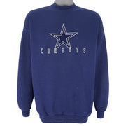 NFL (Logo Athletic) - Dallas Cowboys Crew Neck Sweatshirt 1990s X-Large Vintage Retro Football