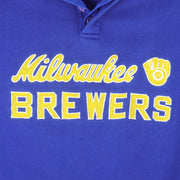 Starter - Milwaukee Brewers Embroidered Sweatshirt 2000s Medium Vintage Retro Baseball