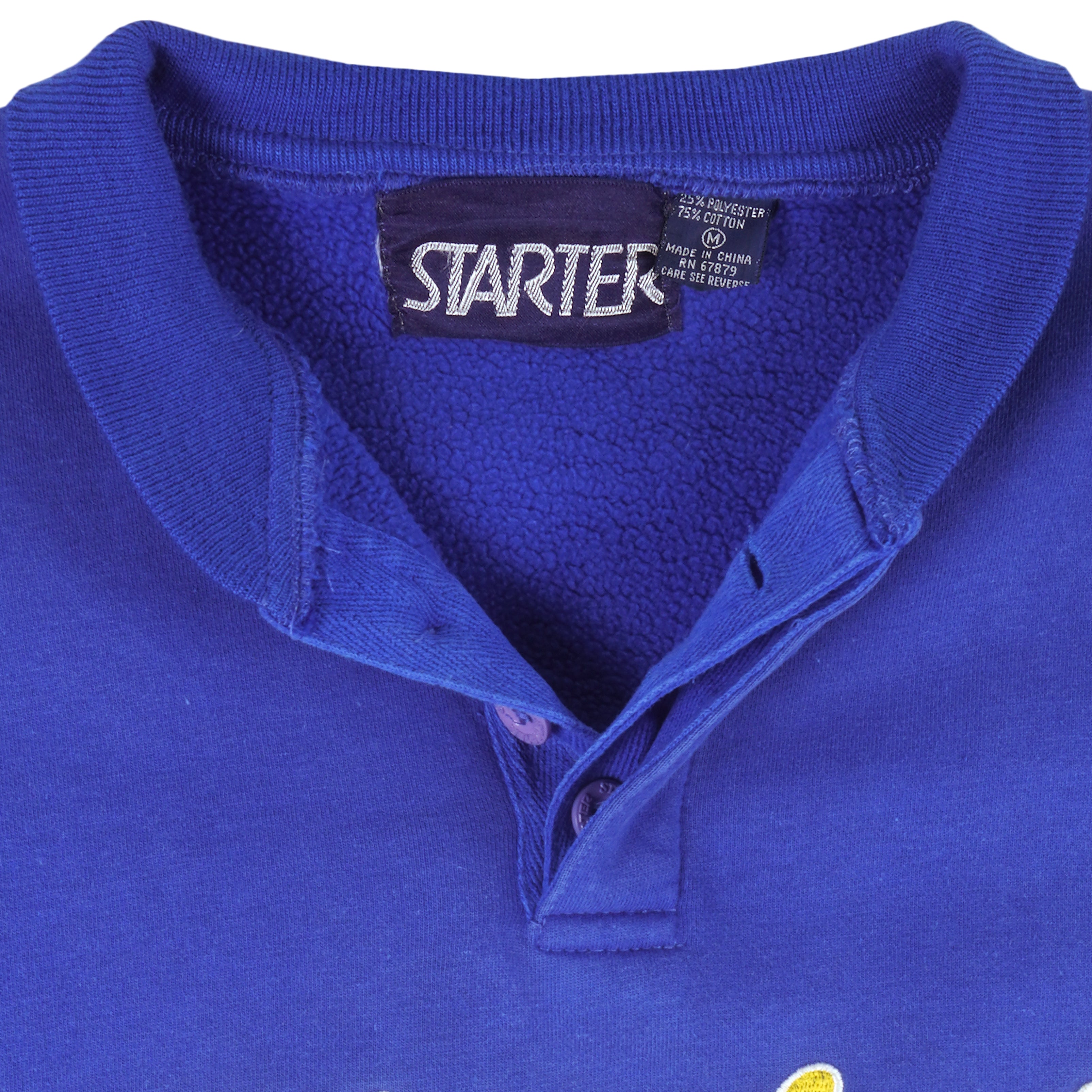 Starter - Milwaukee Brewers Embroidered Sweatshirt 2000s Medium Vintage Retro Baseball