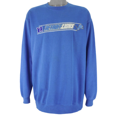 NFL - Detroit Lions Embroidered Crew Neck Sweatshirt 1990s XX-Large