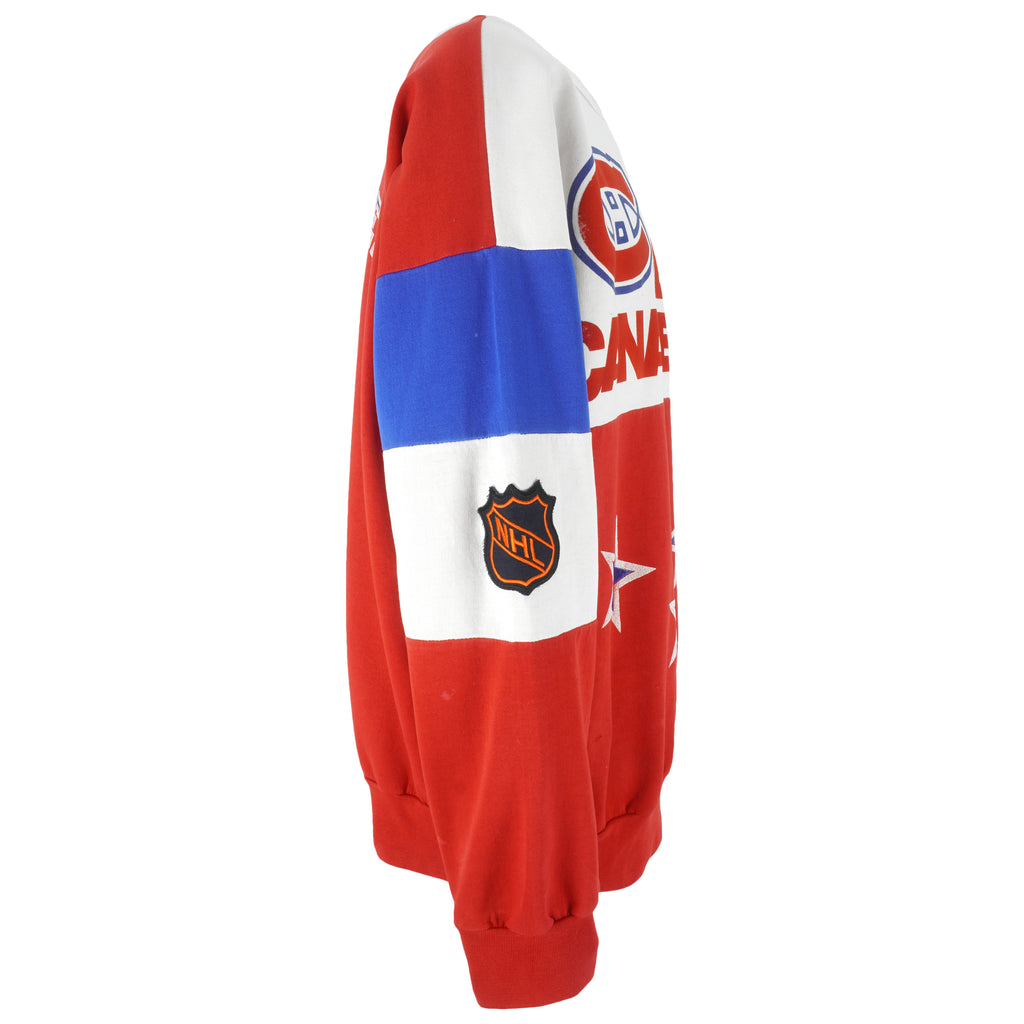 NHL - Montreal Canadiens Hockey Crew Neck Sweatshirt 1990s X-Large Vintage Retro Hockey
