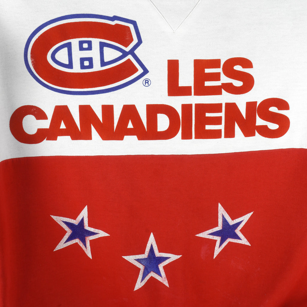 NHL - Montreal Canadiens Hockey Crew Neck Sweatshirt 1990s X-Large Vintage Retro Hockey