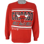 NBA (Hanes) - Chicago Bulls Crew Neck Sweatshirt 1990s Large Vintage Retro Basketball