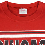 NBA (Hanes) - Chicago Bulls Crew Neck Sweatshirt 1990s Large Vintage Retro Basketball