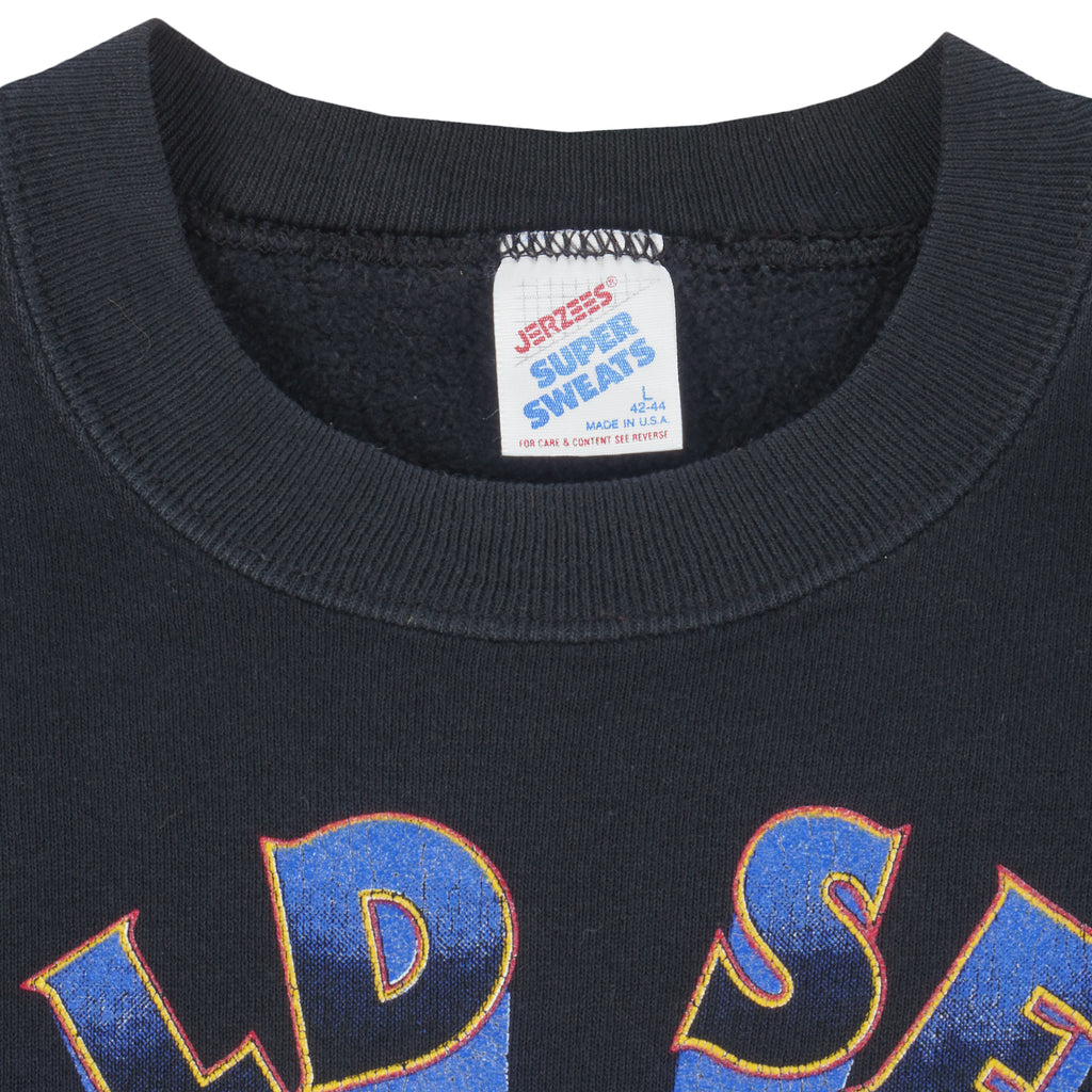 MLB (Jerzees) - World Series Blue Jays VS Braves Crew Neck Sweatshirt 1992 Large Vintage Retro Baseball