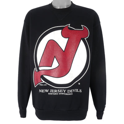 NHL (Bike) - New Jersey Devils Crew Neck Sweatshirt 1994 Large