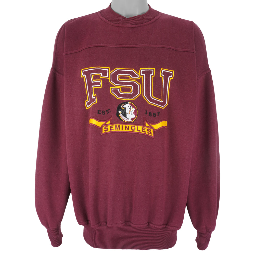 NCAA (Star Player) - FSU Seminoles Crew Neck Sweatshirt 1990s X-Large Vintage Retro Football College