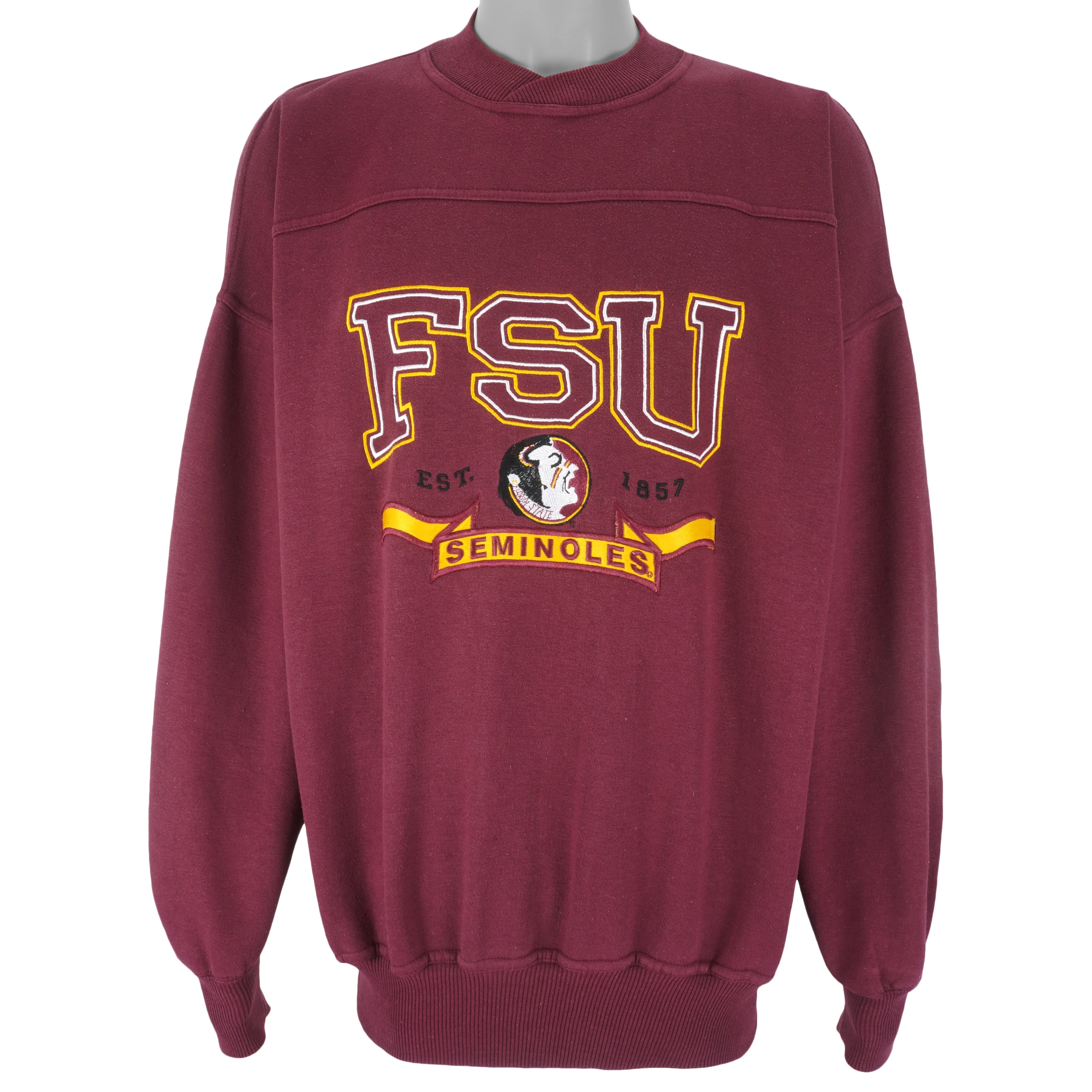 NCAA (Star Player) - FSU Seminoles Crew Neck Sweatshirt 1990s X-Large Vintage Retro Football College