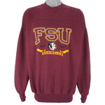 NCAA (Star Player) - FSU Seminoles Crew Neck Sweatshirt 1990s X-Large