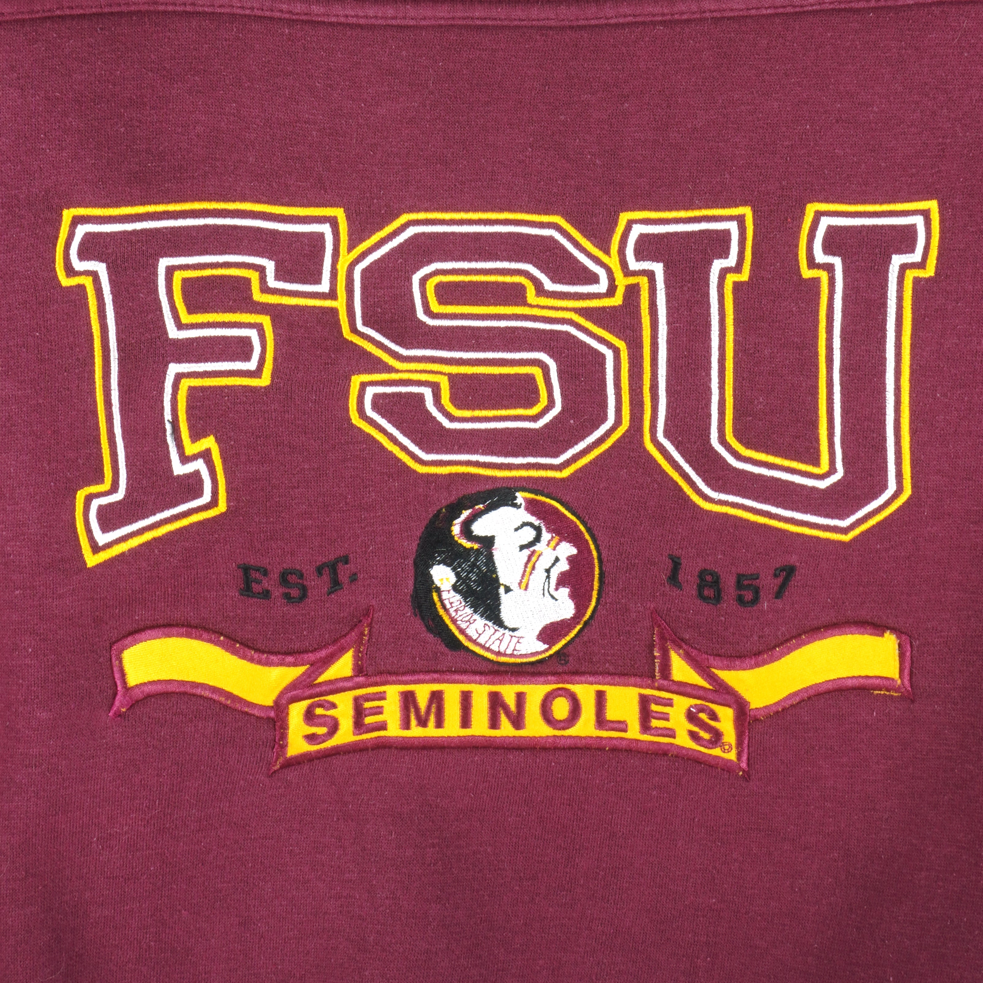 NCAA (Star Player) - FSU Seminoles Crew Neck Sweatshirt 1990s X-Large Vintage Retro Football College