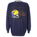 NCAA (Tultex) - Michigan Wolverines Crew Neck Sweatshirt 1990s X-Large Vintage Retro Football College