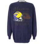 NCAA (Tultex) - Michigan Wolverines Crew Neck Sweatshirt 1990s X-Large Vintage Retro Football College