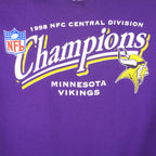NFL (Logo Athletic)- Minnesota Vikings Champions Crew Neck Sweatshirt 1998 X-Large Vintage Retro Football