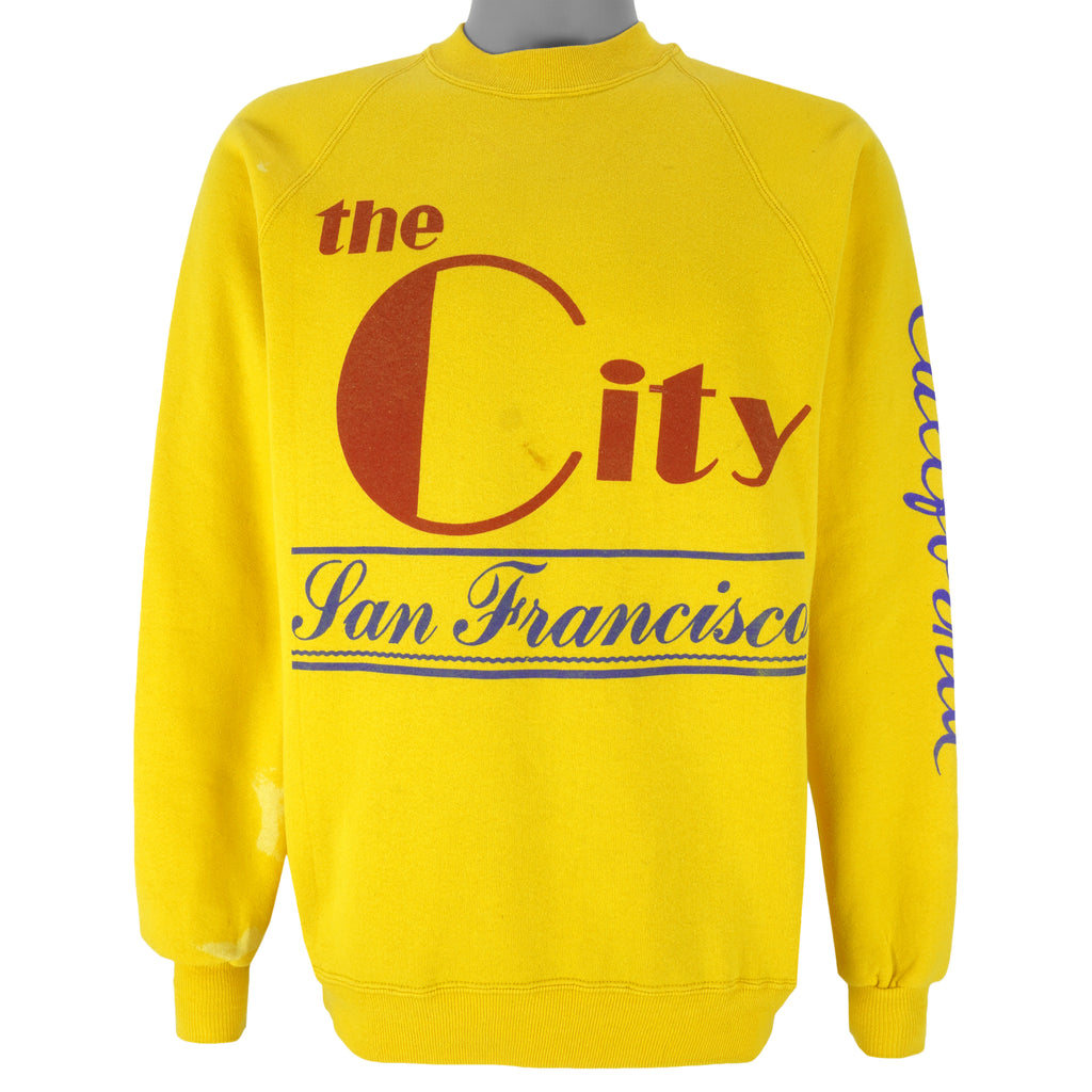 Vintage - The City San Francisco Crew Neck Sweatshirt 1990s Large Vintage Retro
