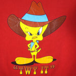 Looney Tunes (Genus) - Tweety Twy It Crew Neck Sweatshirt 1998 Large Vintage Retro