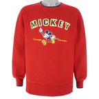 Disney - Mickey Mouse Vintage Character Embroidered Sweatshirt 1990s Medium Vintage Retro