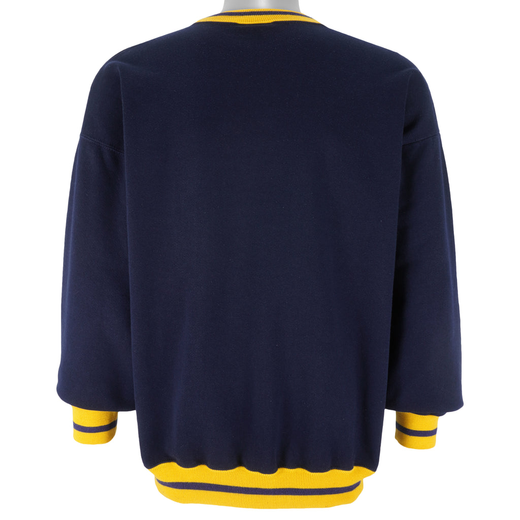 NCAA (CS) - Michigan Wolverines Crew Neck Sweatshirt 1990s X-Large Vintage Retro Football College