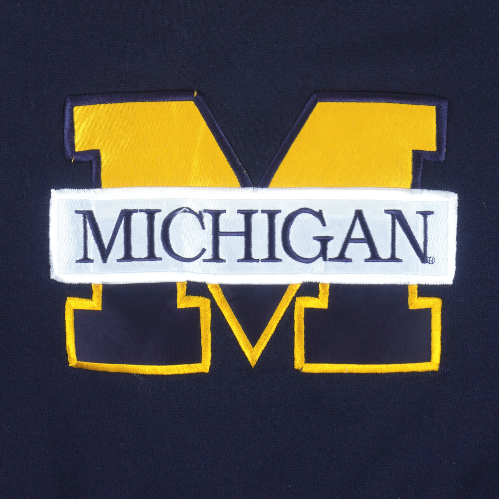 NCAA (CS) - Michigan Wolverines Crew Neck Sweatshirt 1990s X-Large Vintage Retro Football College