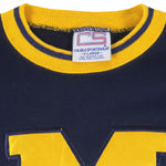 NCAA (CS) - Michigan Wolverines Crew Neck Sweatshirt 1990s X-Large Vintage Retro Football College