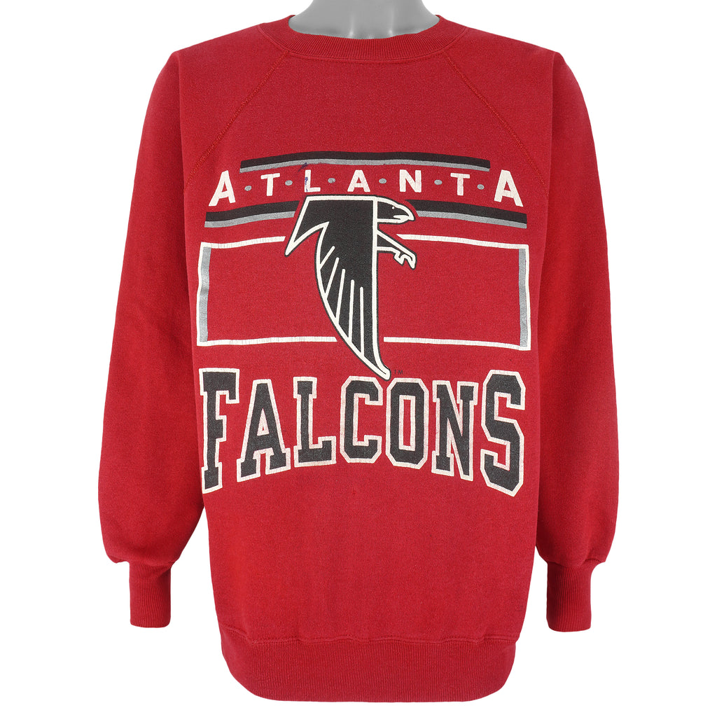 NFL (Ultra Sweat) - Atlanta Falcons Crew Neck Sweatshirt 1990s Large Vintage Retro Football