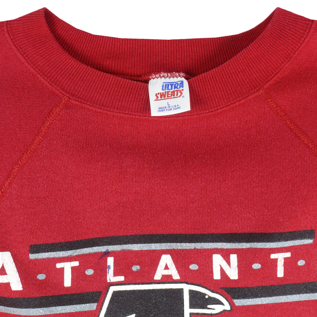 NFL (Ultra Sweat) - Atlanta Falcons Crew Neck Sweatshirt 1990s Large Vintage Retro Football