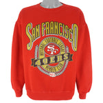 NFL (Nutmeg) - San Francisco 49ers Crew Neck Sweatshirt 1990s Large