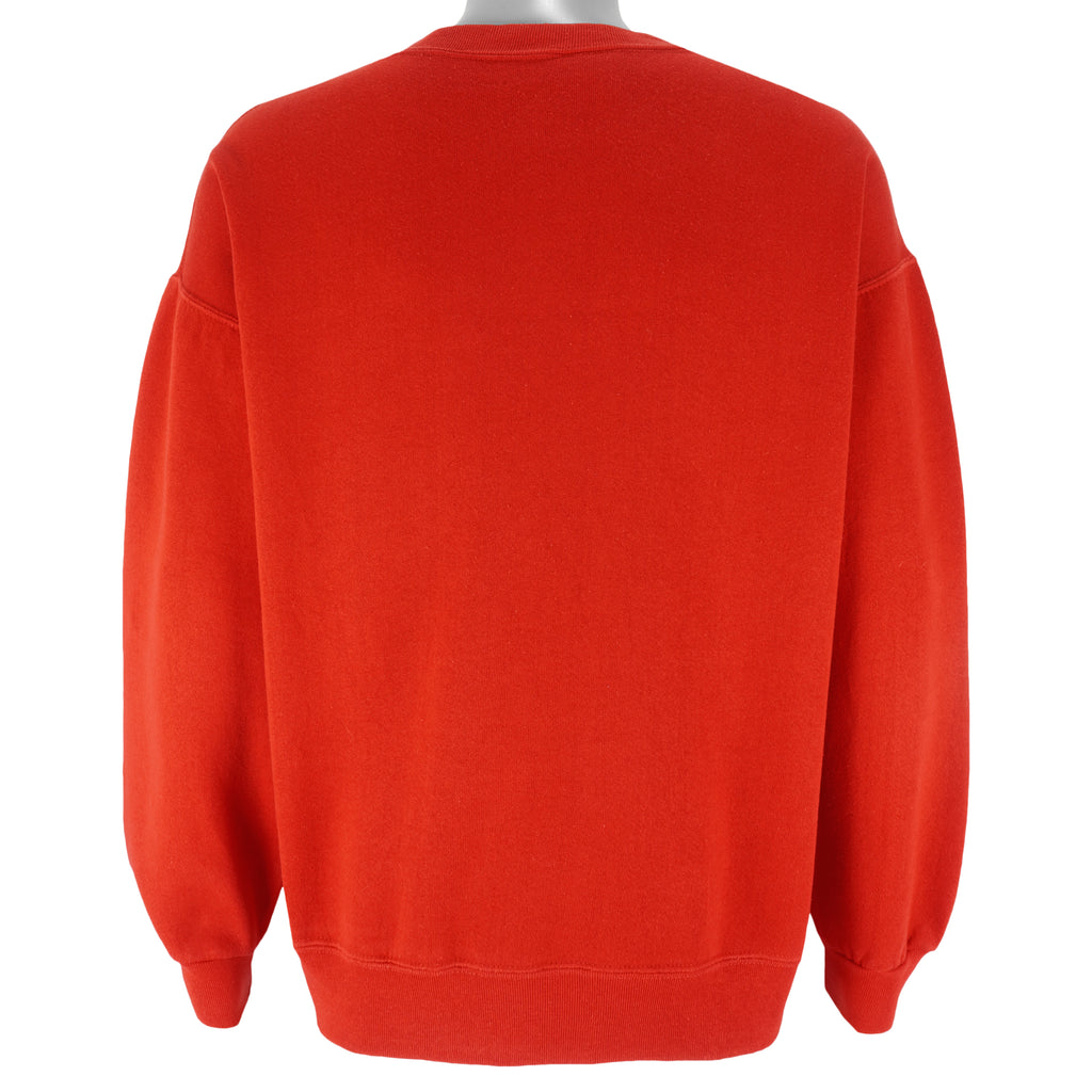 NFL (Nutmeg) - San Francisco 49ers Crew Neck Sweatshirt 1990s Large Vintage Retro Football