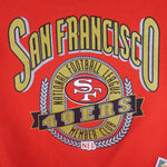 NFL (Nutmeg) - San Francisco 49ers Crew Neck Sweatshirt 1990s Large Vintage Retro Football