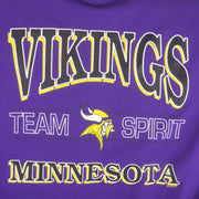 NFL (Cliff Angel) - Minnesota Vikings Team Spirit Sweatshirt 1992 Large Vintage Retro Football