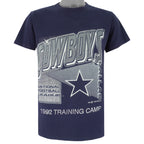 NFL (Logo 7) - Dallas Cowboys Training Camp T-Shirt 1992 Medium Vintage Retro Football