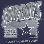 NFL (Logo 7) - Dallas Cowboys Training Camp T-Shirt 1992 Medium Vintage Retro Football