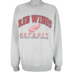 NHL (Lee) - Detroit Red Wings Crew Neck Sweatshirt 1990s X-Large Vintage Retro Hockey