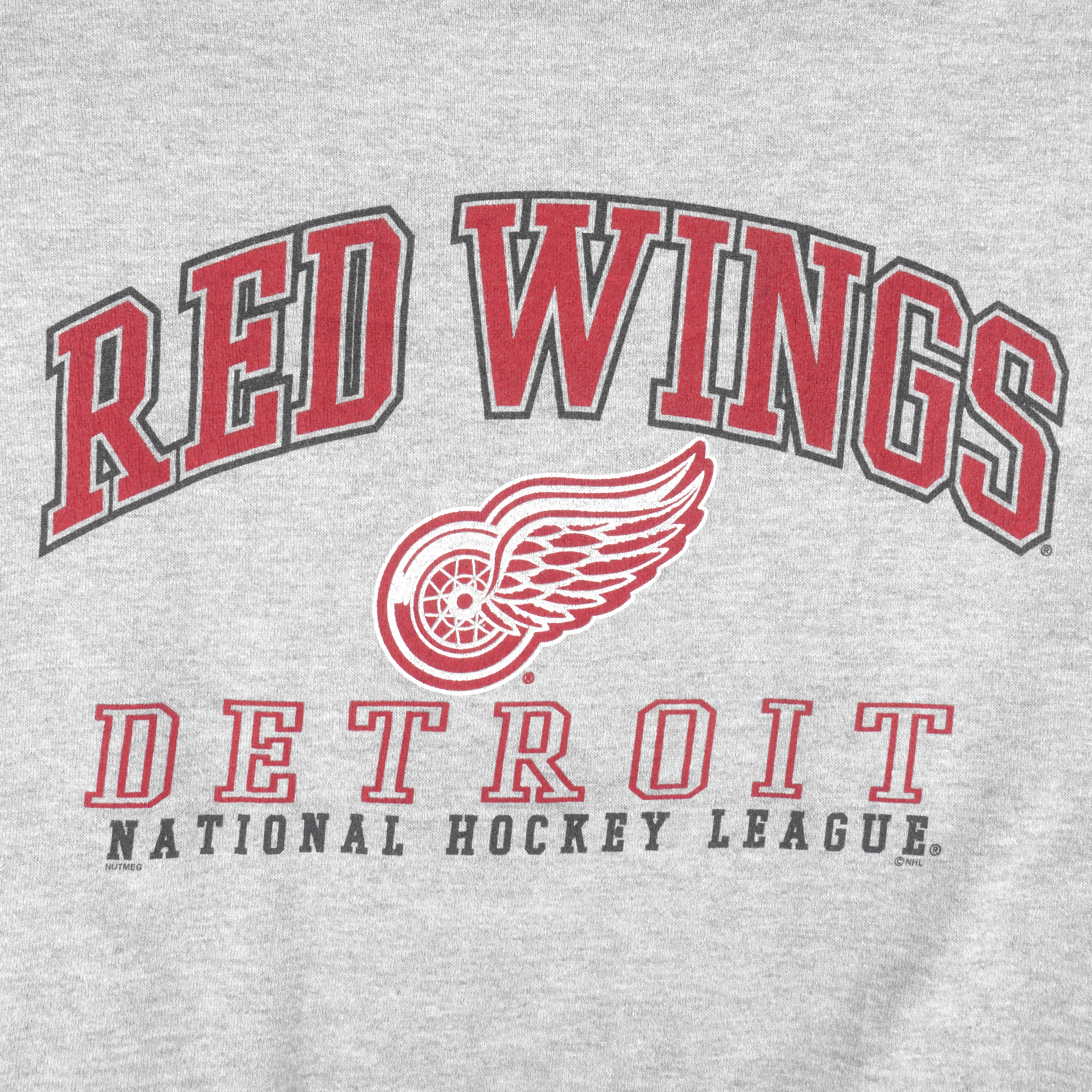 NHL (Lee) - Detroit Red Wings Crew Neck Sweatshirt 1990s X-Large Vintage Retro Hockey