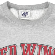 NHL (Lee) - Detroit Red Wings Crew Neck Sweatshirt 1990s X-Large Vintage Retro Hockey