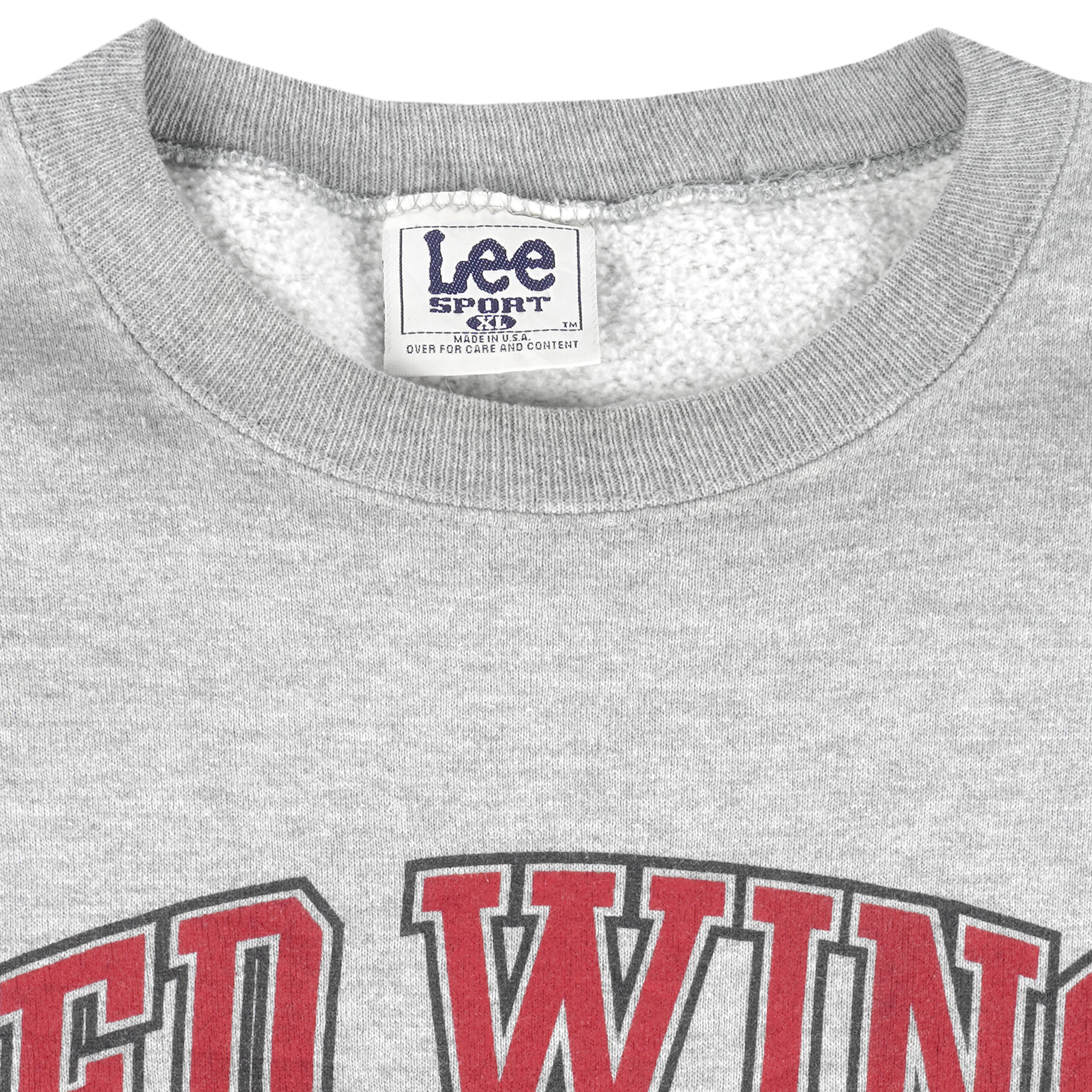 NHL (Lee) - Detroit Red Wings Crew Neck Sweatshirt 1990s X-Large Vintage Retro Hockey