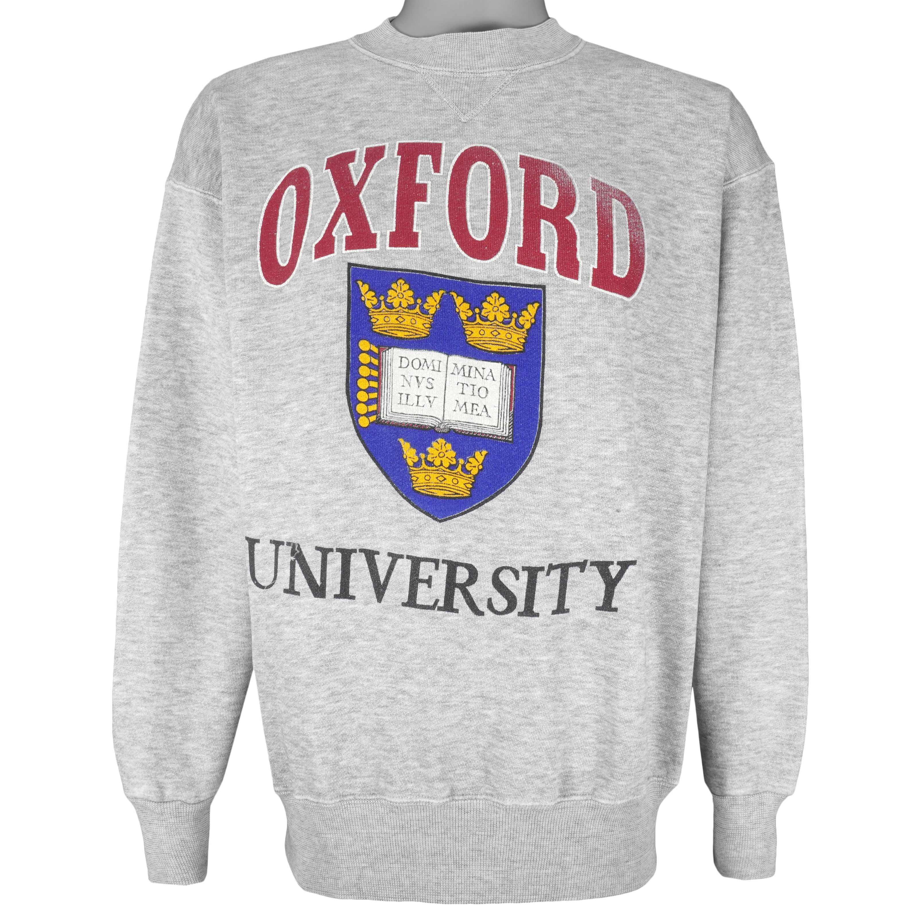 Vintage - Oxford University Crew Neck Sweatshirt 1990s Medium Vintage Retro