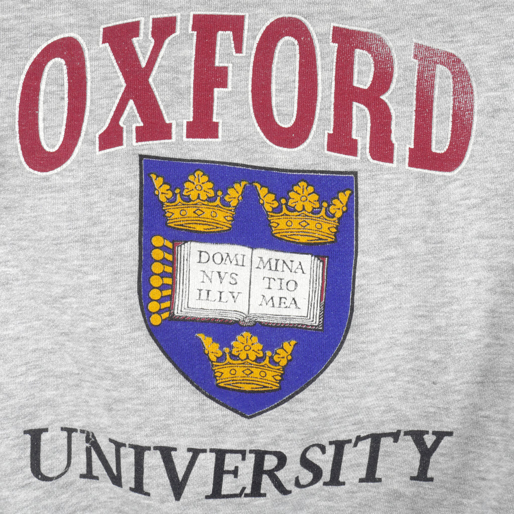 Vintage - Oxford University Crew Neck Sweatshirt 1990s Medium Vintage Retro