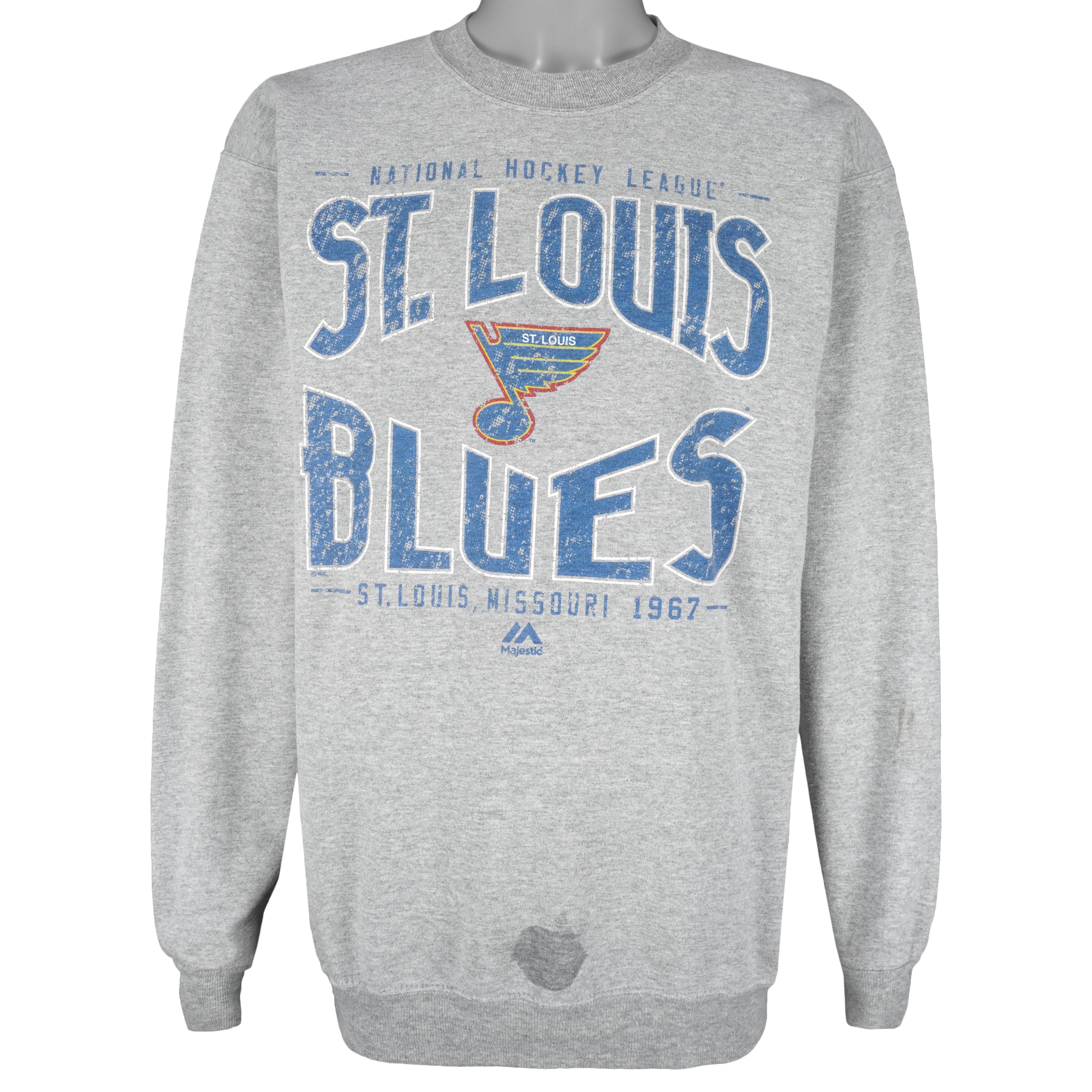 Vintage 90s St. Louis Blues Logo 7 Jersey Men's Large Blue NHL Made In USA
