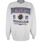 NCAA (Galt Sand) - Northwestern Wildcats Rose Bowl Crew Neck Sweatshirt 1996 X-Large Vintage Retro Football College
