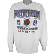 NCAA (Galt Sand) - Northwestern Wildcats Rose Bowl Crew Neck Sweatshirt 1996 X-Large Vintage Retro Football College