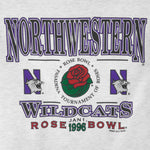 NCAA (Galt Sand) - Northwestern Wildcats Rose Bowl Crew Neck Sweatshirt 1996 X-Large Vintage Retro Football College
