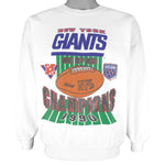 NFL (Garan Inc) - New York Giants NFC Champs Sweatshirt 1990 Large